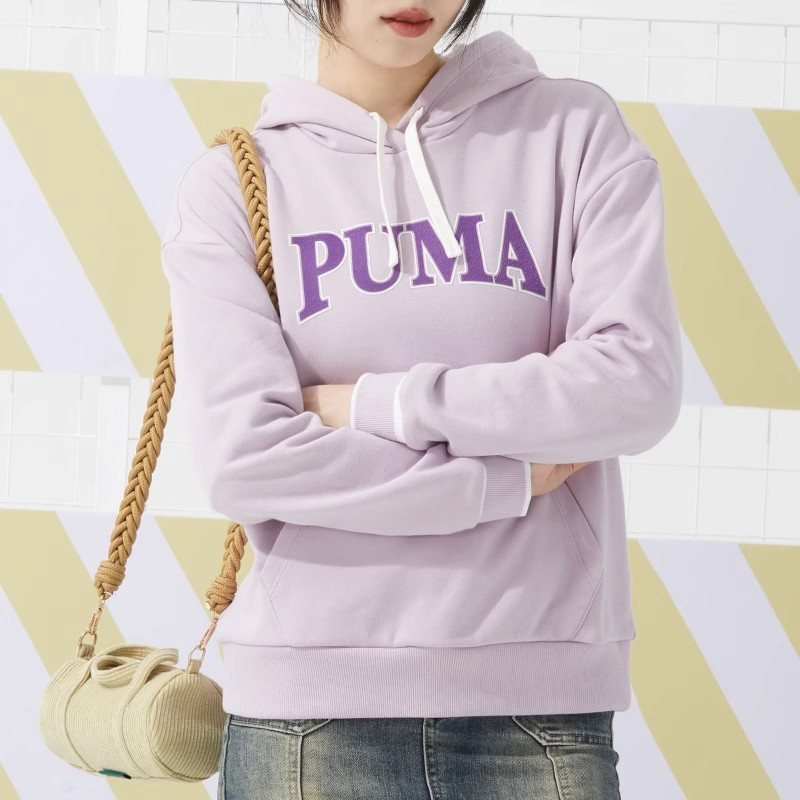 彪马(PUMA)女装新款运动服跑步健身训练上衣舒适休闲连帽套头衫时尚卫衣682176-60 ZP