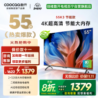 创维酷开P3D节能款 55英寸电视 二级能效 2+32GB AI远场语音 智能液晶平板电视 55P3DGT