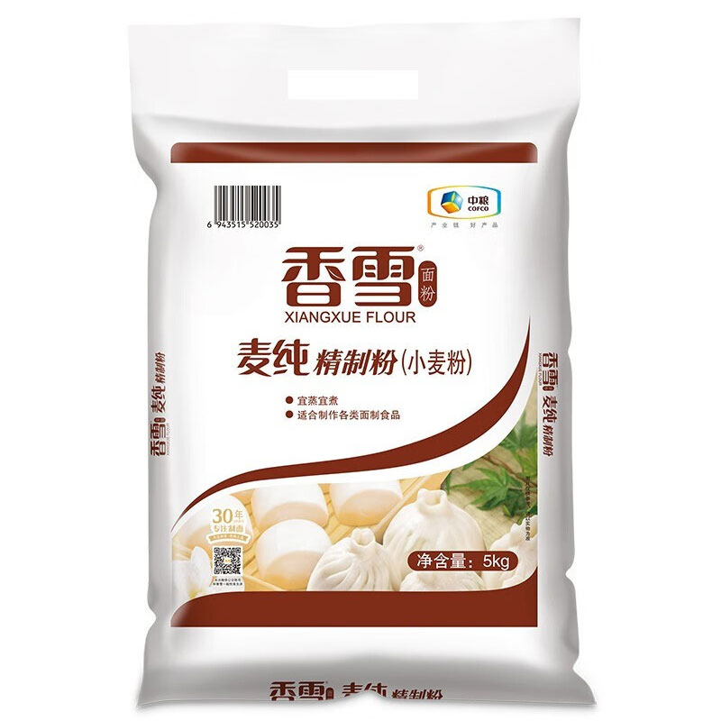 中粮·香雪麦 纯精制粉 5kg高清大图