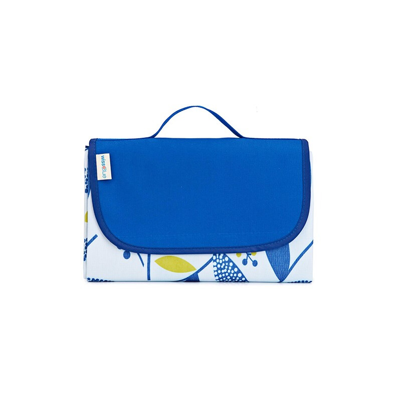 维仕蓝清新防潮野餐垫145*180cm WA8065/张 蓝色高清大图