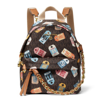 Michael Kors 迈克·科尔斯印花女士双肩包 30T0G04B0O-BROWNMULTI