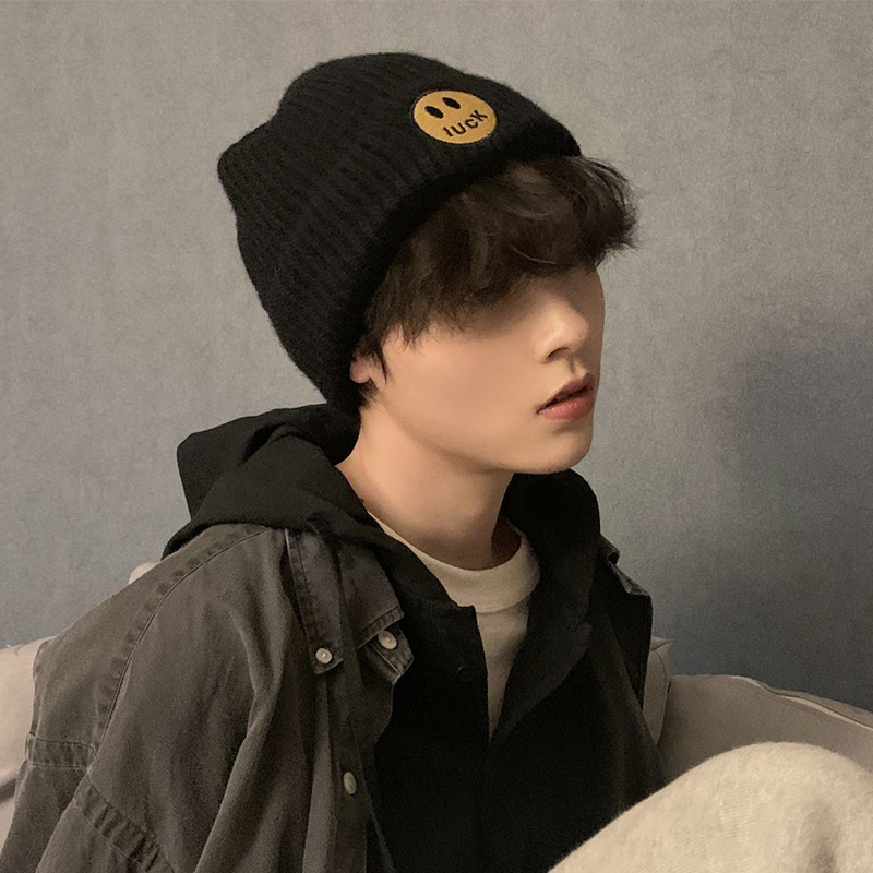 盛世尼曼帽子男冬天保暖秋冬毛线帽男潮网红男生针织帽男潮牌包头冷帽