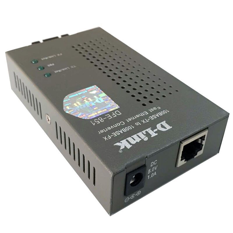 dlink友讯DFE-851百兆单模光纤收发器D-Link光电转换器