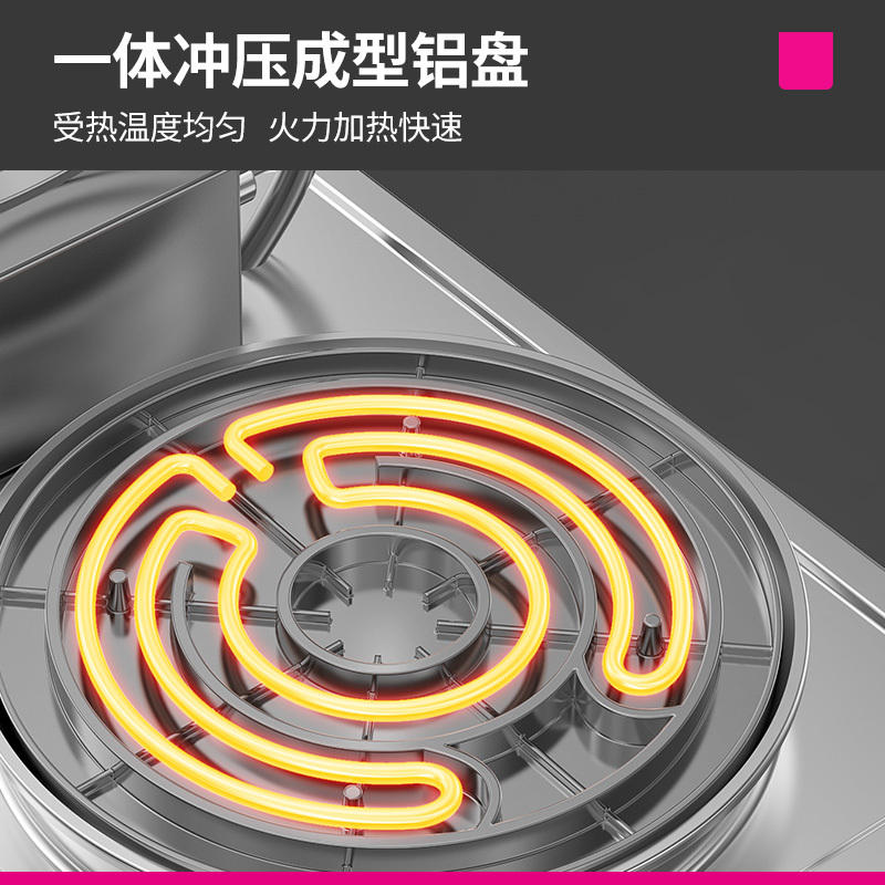 乐创(lecon)商用电饼铛 立式双面煎饼锅电煎锅电烤饼机 立式标准380V YCD-45A-K型