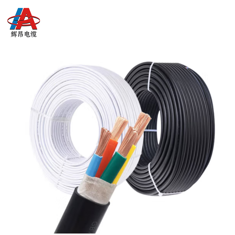 辉昂 铜芯护套线软电线 ZR-RVV-2*1.5平方*100米(黑色/白色) 盘