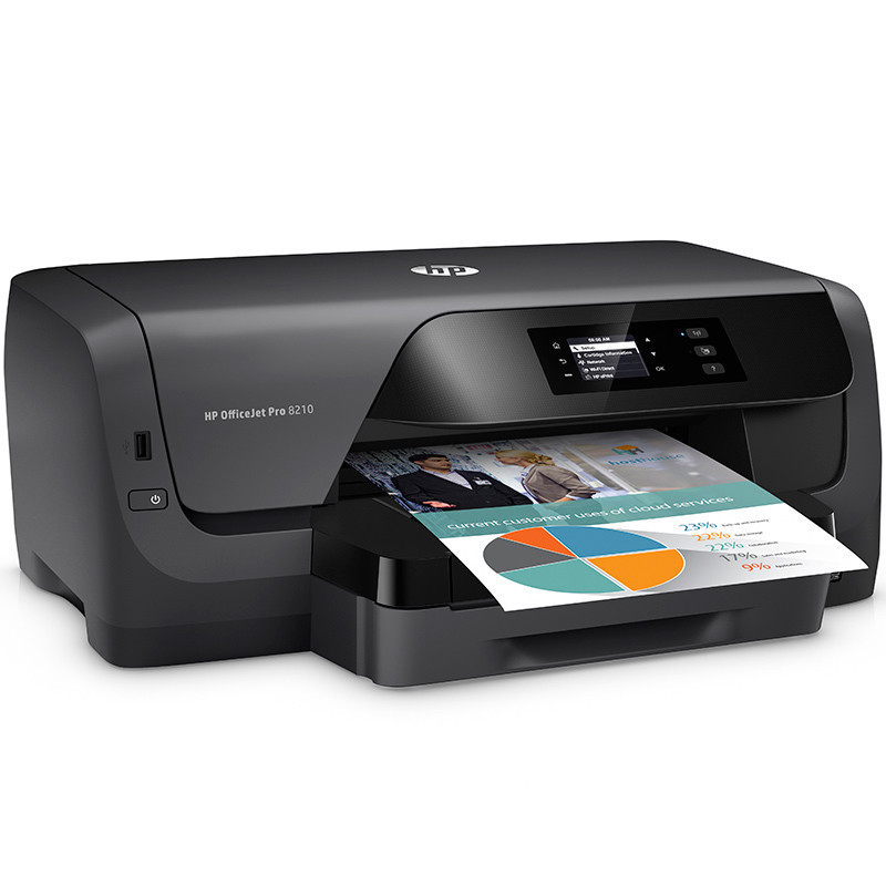 惠普(hp) OfficeJet Pro8210 彩色喷墨打印机 自动双面网络打印无线 A4办公无边距打印机(台)