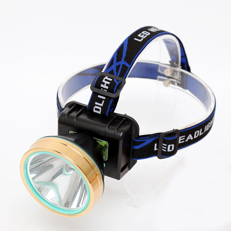 野外露营头灯v15感应充电池头灯户外照明强光头灯