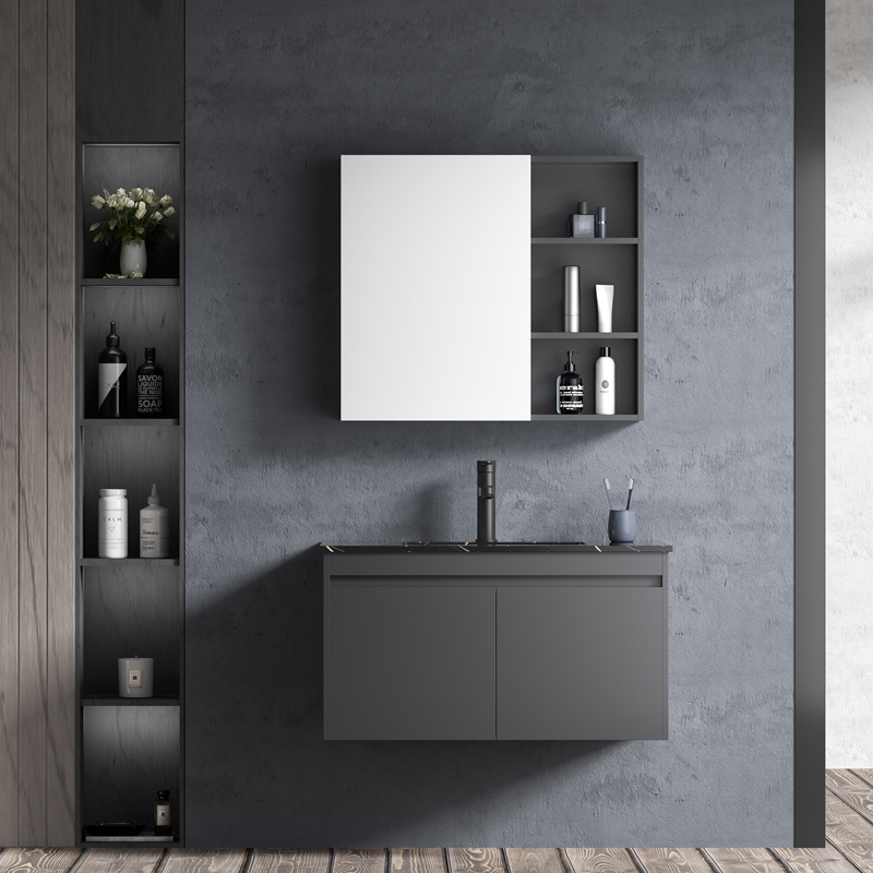 九牧浴室柜组合轻奢岩板简约一体jag204708z116