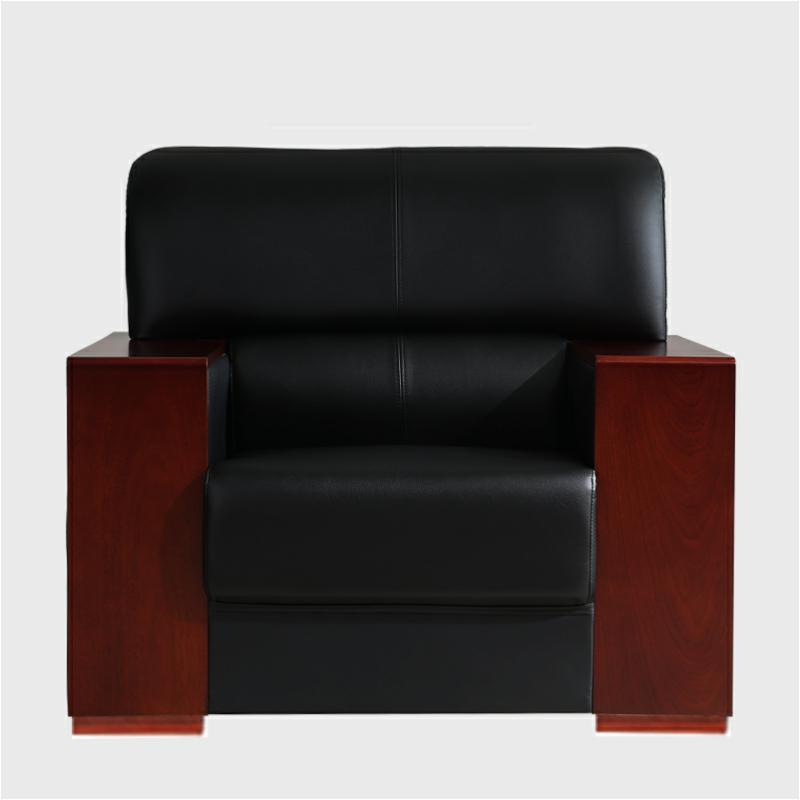 三能 办公家具办公室沙发茶几组合会客区会议接待现代中式酒店沙发贵宾商务小型真皮单三人位简约高清大图