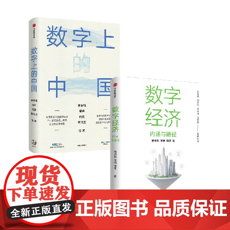 数字经济+数字上的中国 黄奇帆作品2册 黄奇帆 著 经济高清大图