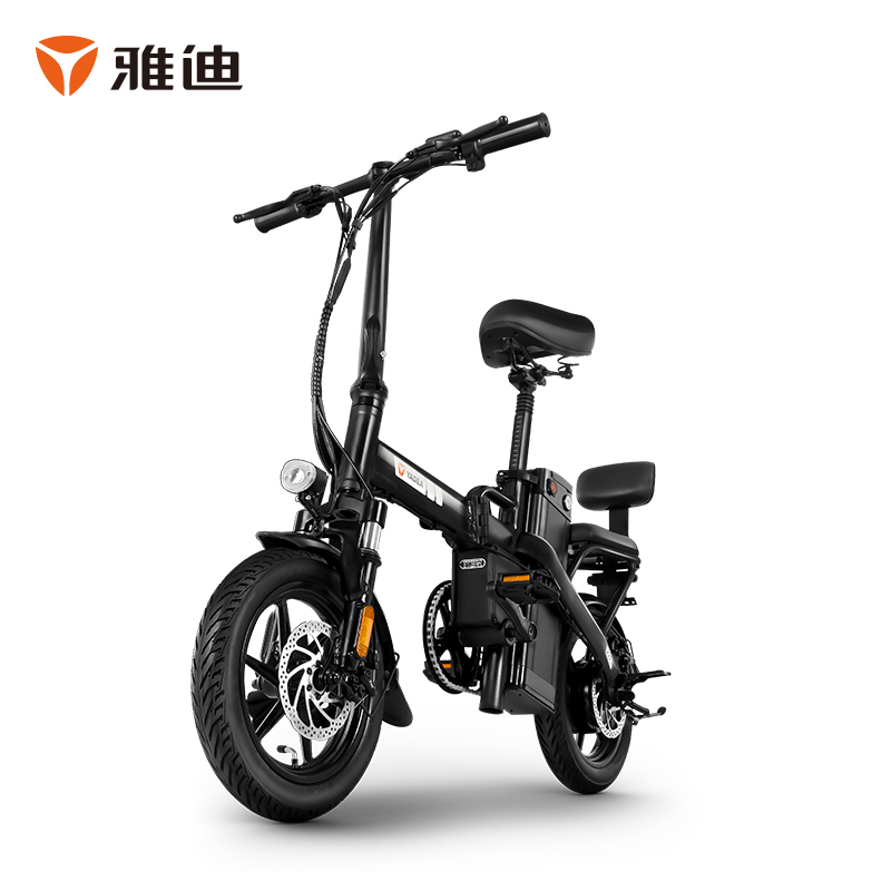 雅迪yadea新款zd3代驾折叠电动自行车锂电成人男女超轻小型便携迷你