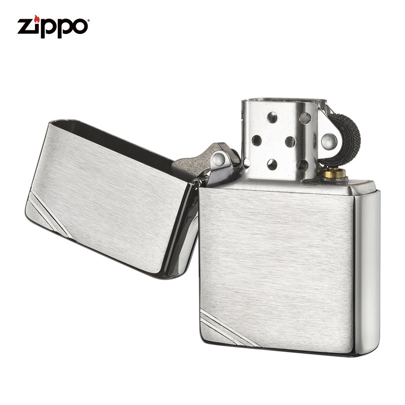 zippo芝宝打火机美国原装ZIPPO之宝防风煤油打火机古典切角沙子230-045109
