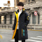 YANXU羽绒服男冬季新款休闲棉衣学生潮牌连帽棉服长款男装外套棉袄