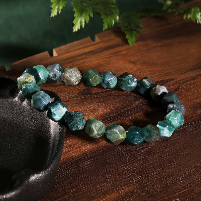 梦金园黄金转运珠diy串珠黑曜岩男士手链个性珠串情侣手链生日礼物多