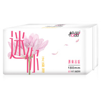 怡丽迷你巾透爽亲肤180(12片)量少日用迷你卫生巾苏宁自营姨妈巾 (新老包装随机发货)