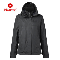 Marmot/土拨鼠户外运动女士防风保暖透气抓绒三合一冲锋衣