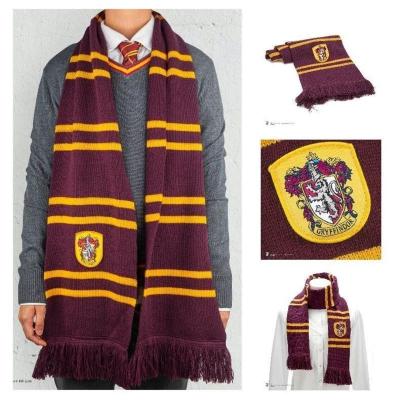 哈利波特正版围巾鹰蛇獾狮院徽章流苏加长加厚环球影城同款特价巾精品