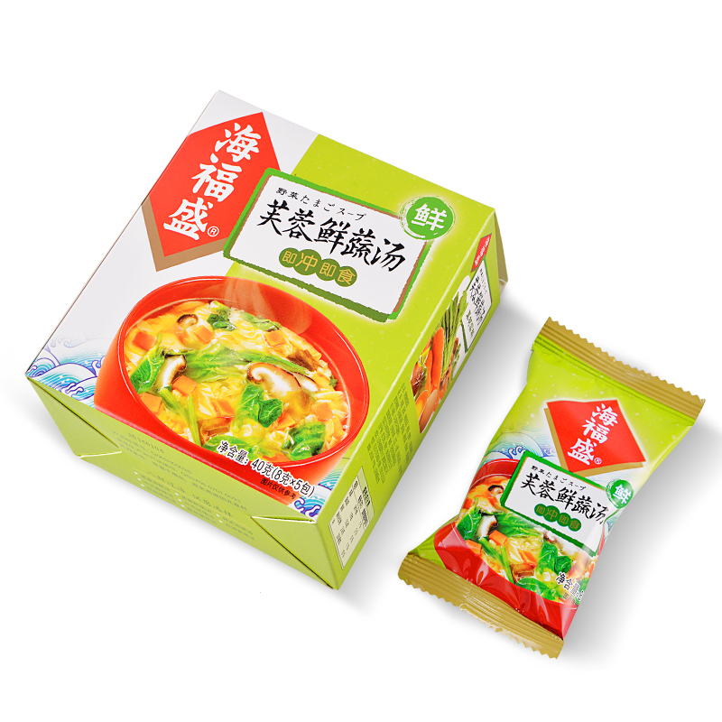 海福盛方便饭海福盛芙蓉鲜蔬汤8g 5袋速食汤料包冲泡即食旅游代餐方便速溶汤生产日期见包装 价格图片品牌报价 苏宁易购海福盛旗舰店