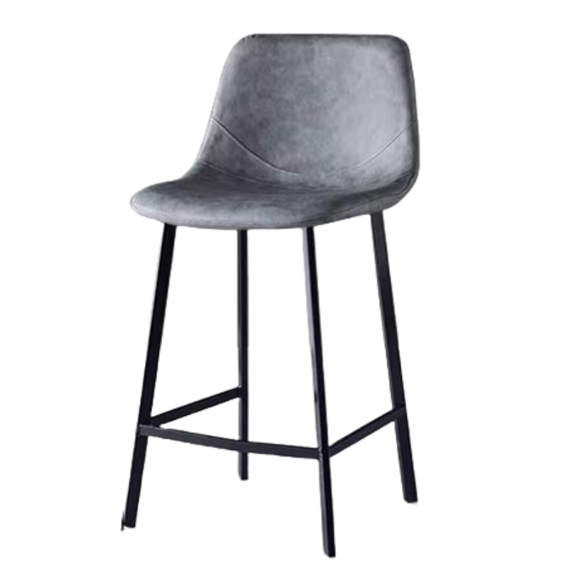 烁恒 高脚椅灰色65cm 把高清大图