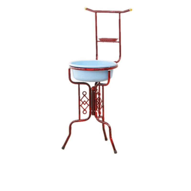 隆博盛景脸盆架铁艺洗脸盆架子视频