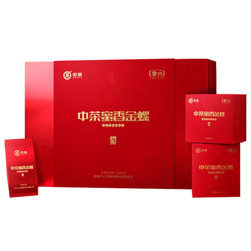 中茶蜜香金螺大叶种工夫红茶礼盒200g(单位:盒)