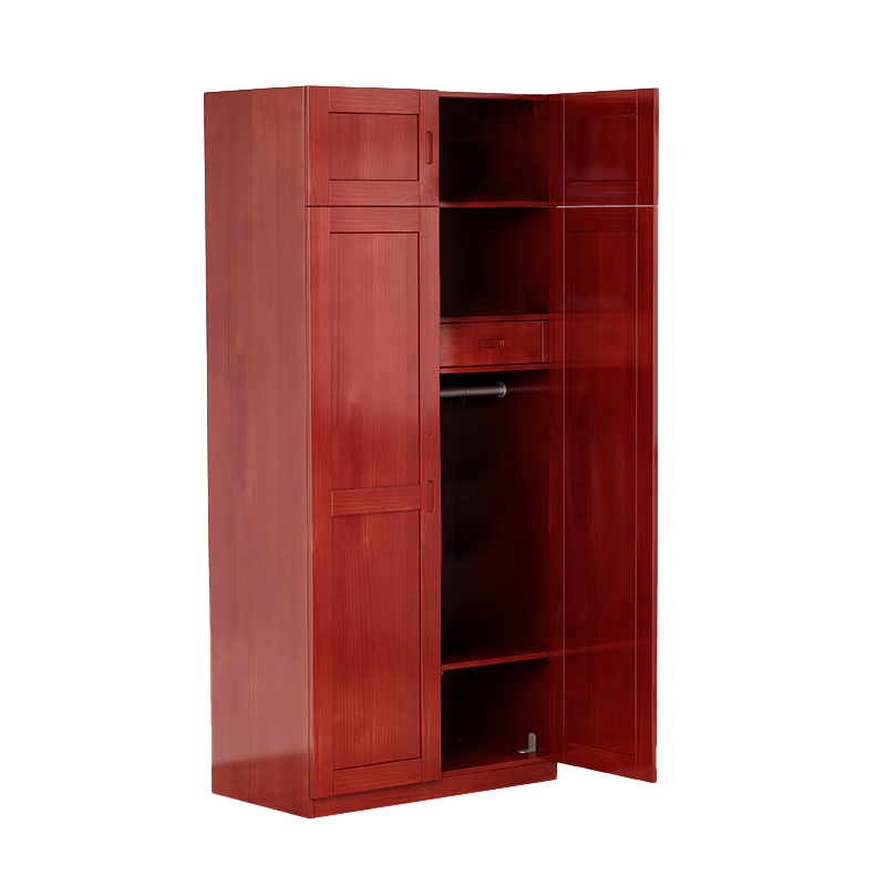 盾将实木衣柜宿舍内务柜两门物品收纳存储柜更衣柜子士兵柜