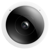 TP-LINK 500万鱼眼无线监控摄像头 智能网络摄像机 TL-IPC55A 360度全景高清红外夜视手机远程双向语音