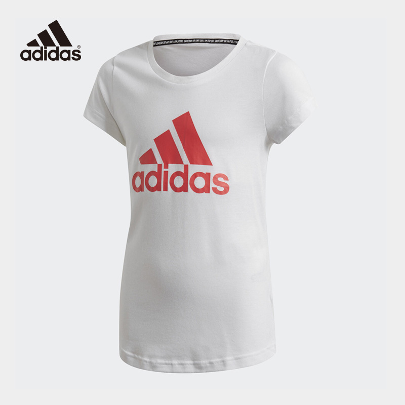 Adidas阿迪达斯 2020新款女大童休闲运动短袖T恤 FM6509