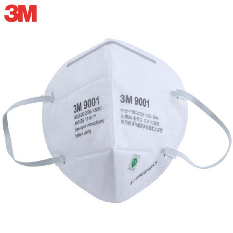 3M 9001A折叠式防颗粒物及有机异味口罩(耳带式),2500只/PACK