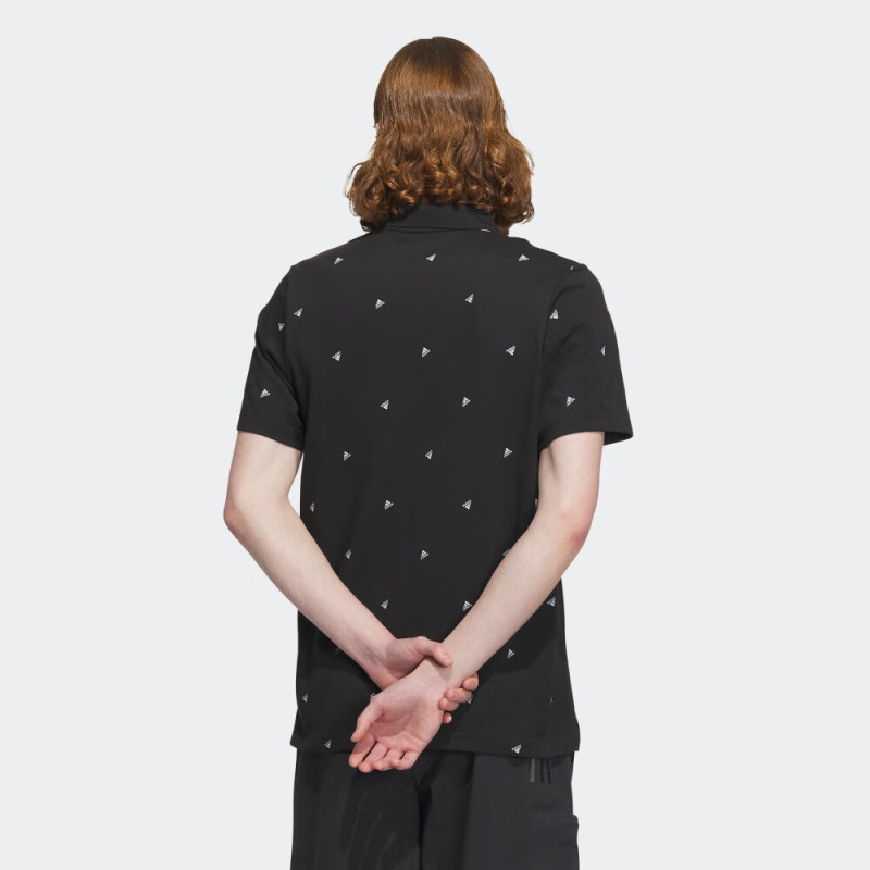 阿迪达斯 (adidas)男子FI MICRO POLO短T恤 IA8151 黑色/白