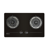 RASONIC RG-233GB-TG 黑色鋼化玻璃雙頭嵌入式煮食爐(煤氣)