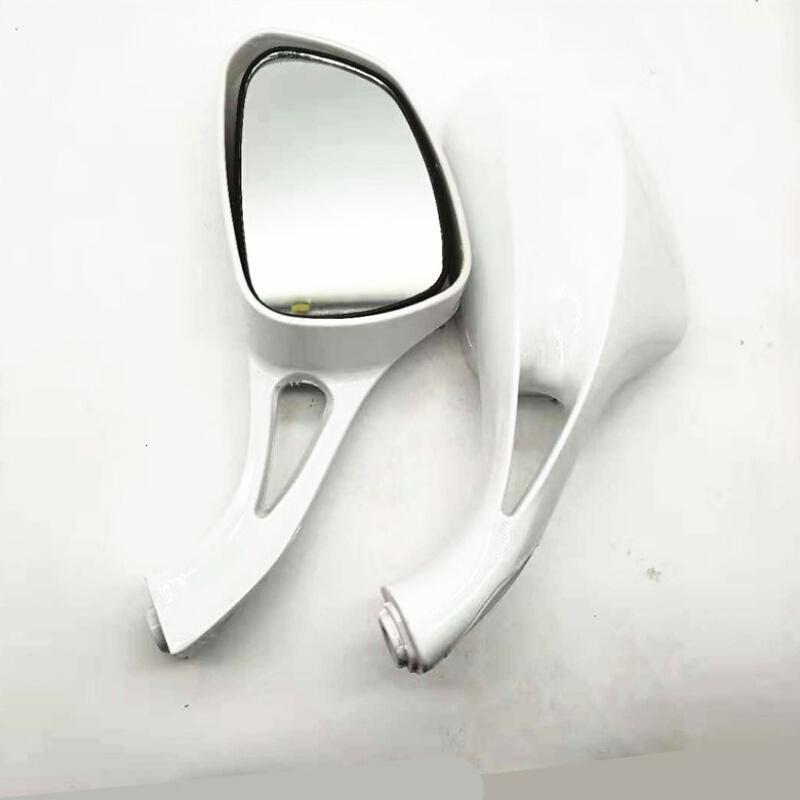 适用适用于蓝后视镜银金红大公主踏板车通用电动车反光镜一对