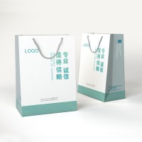 天章办公 纸袋 300g白卡手提袋 手提绳 330*250*80 500个