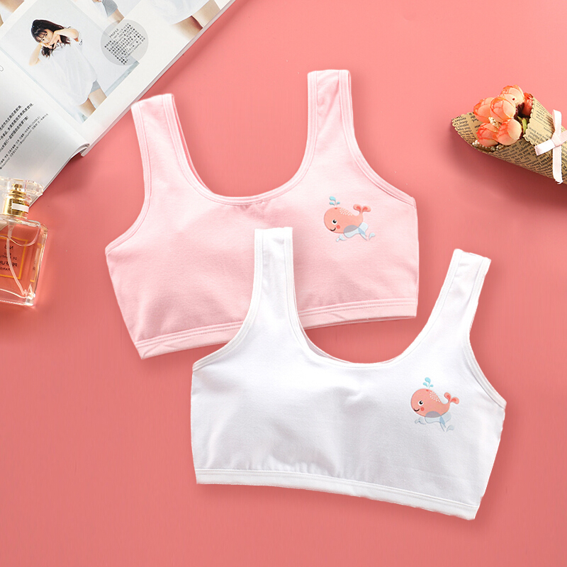 迪鲁奥diluao女童育期文胸小学生纯棉内衣大童女孩小背心儿童胸罩912