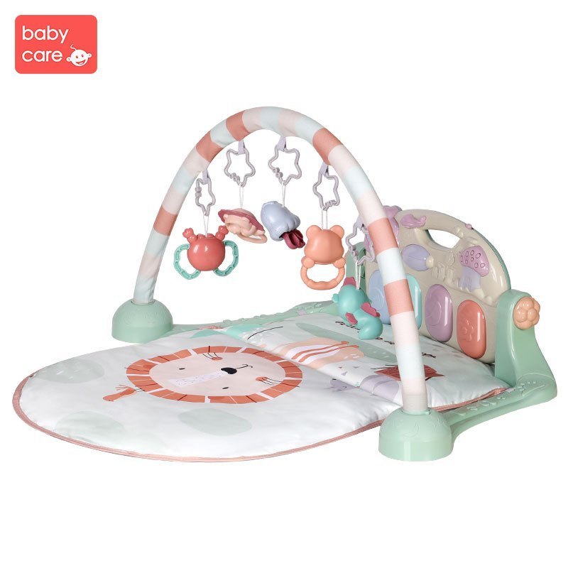 babycare婴儿健身架器脚踏钢琴0-3-6月1岁新生儿宝宝益智音乐玩具 奥尼克狮子 5096