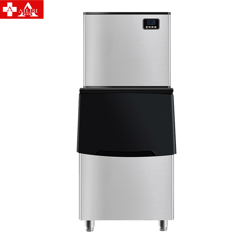 埃利斯(AILISI)160冰格不锈钢外壳制冰机 自动加水 方冰HZB-250