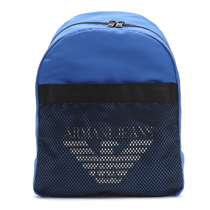 ARMANI JEANS阿玛尼男式蓝色聚酯纤维双肩背包轻奢品9321237P917 00033 特价