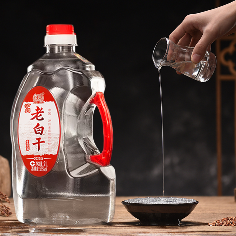 [4斤]泸州老窖老白干桶装散酒52度2L浓香型酒泡酒药酒自饮纯粮食酒高清大图