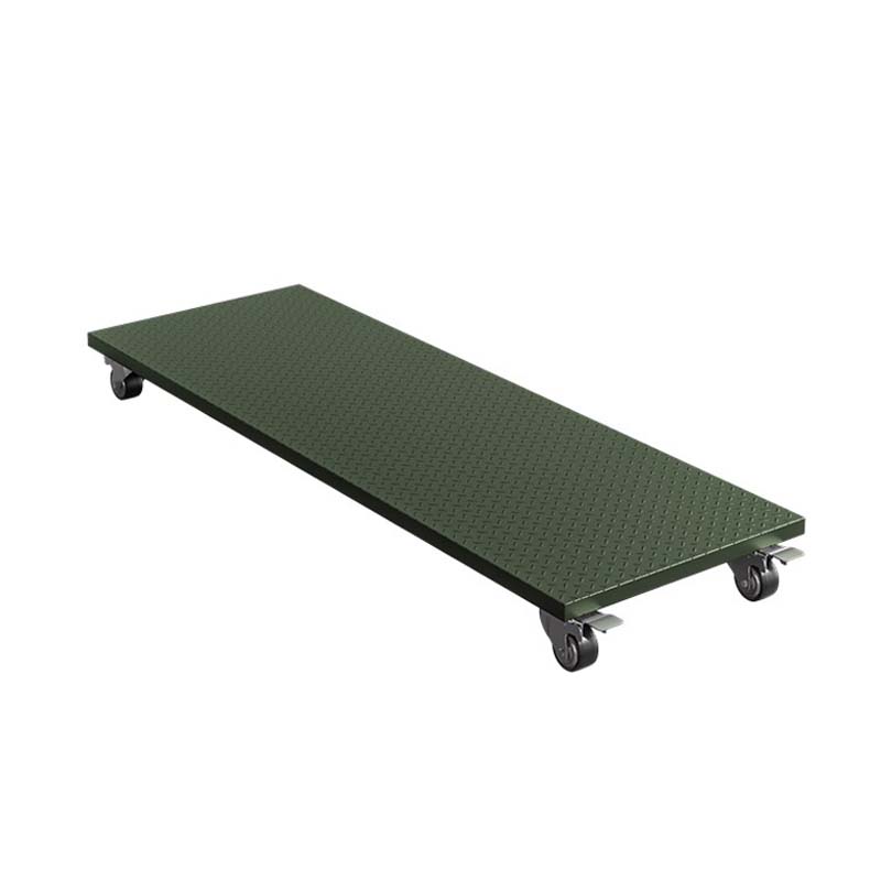 汉诺鑫威军绿色移动托盘战备物资平板推车可移动仓储物资运输推车军绿色移动托盘2000*600*170mm