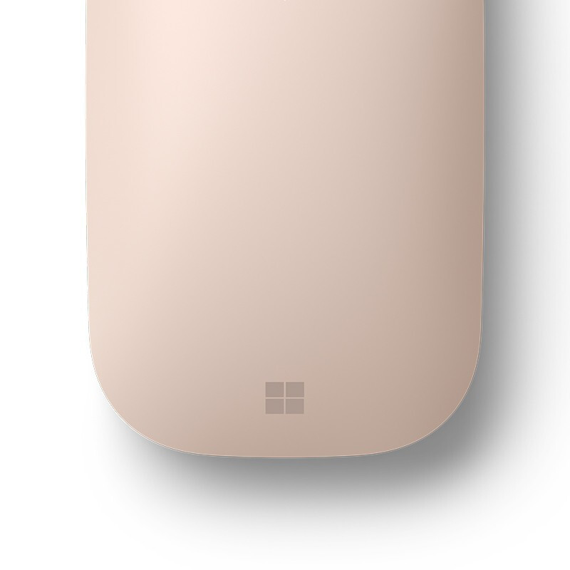微软 Surface Mobile Mouse 砂岩金 便携蓝牙无线鼠标 金属材质滚轮 电池供电 支持手机 平板 笔记本