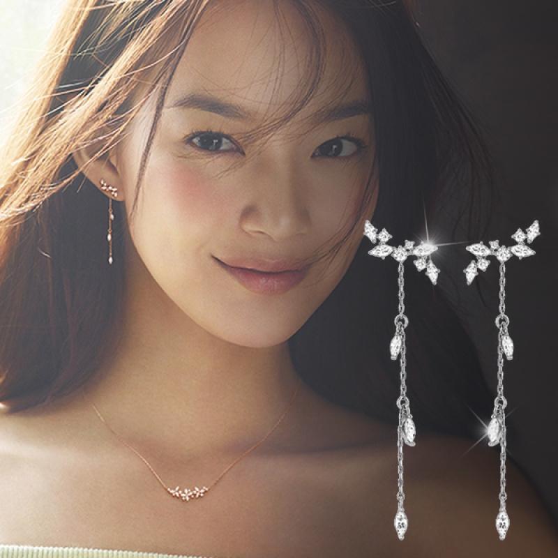 申敏儿同款925纯银耳针气质流苏耳环长款耳钉女日韩国耳夹防过敏送女朋友老婆生日礼物送女朋友七夕情人节礼物