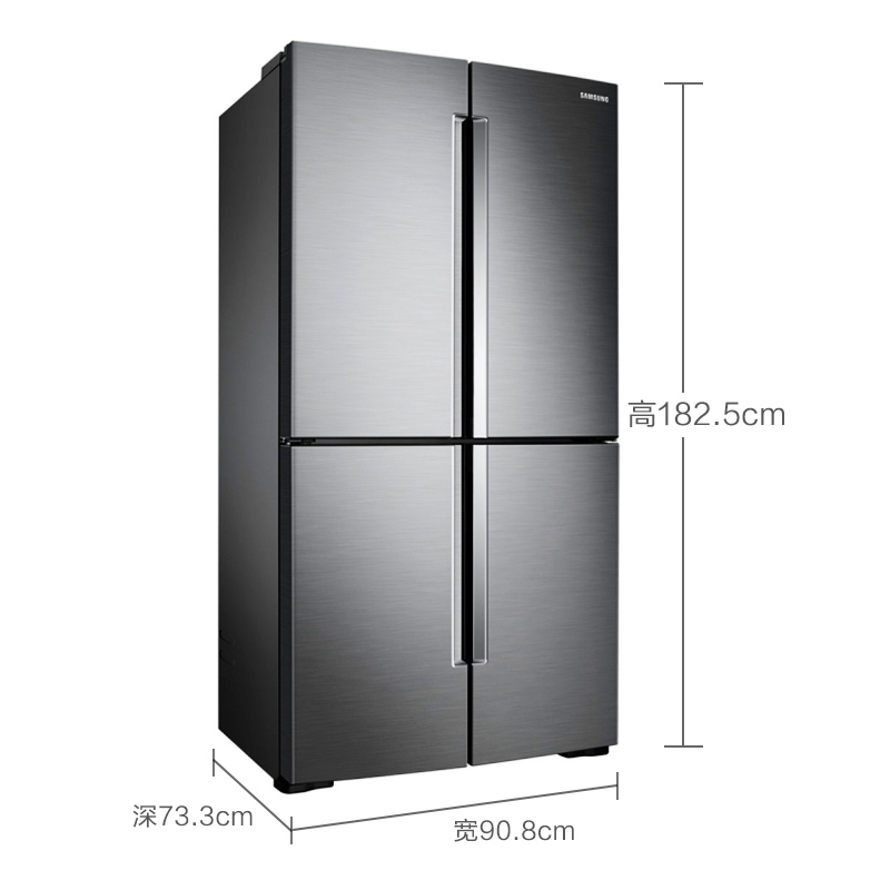 三星(SAMSUNG)RF66M9092S8 十字对开门662升冰箱 变频风冷无霜(梦幻银)