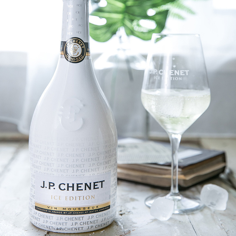法国原瓶进口 香奈(J.P.CHENET) 冰爽系列半干白起泡酒750ML单支