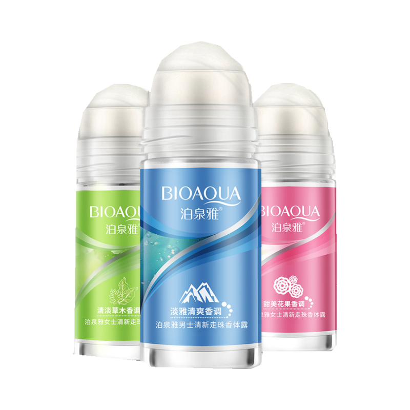 泊泉雅香体露50ml*3男女走珠滚珠持久淡香香体女士山茶香体露腋下香氛露精华活力爽身高清大图
