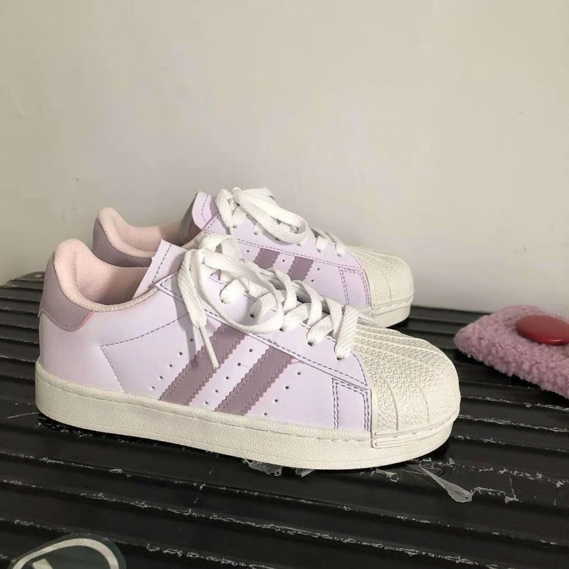 韩版经典贝壳头运动女鞋ins原宿风学生百搭软妹板鞋香芋紫潮街拍