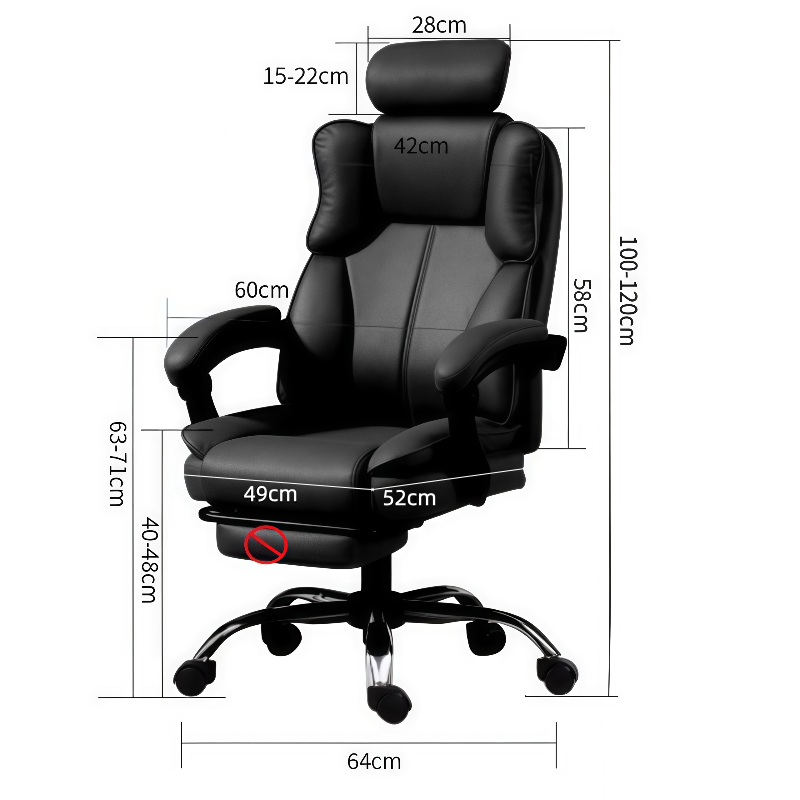 豫龙都转椅黑色把高清大图