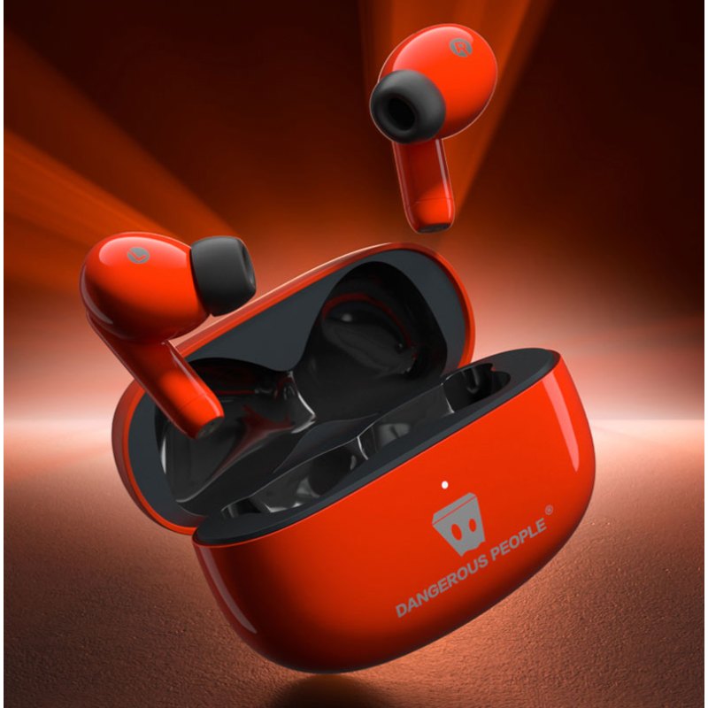 EDIFIER/漫步者 Fitpods DSP 真无线蓝牙耳机主动降噪双耳入耳式运动适用于华为苹果小米 暴力橘色