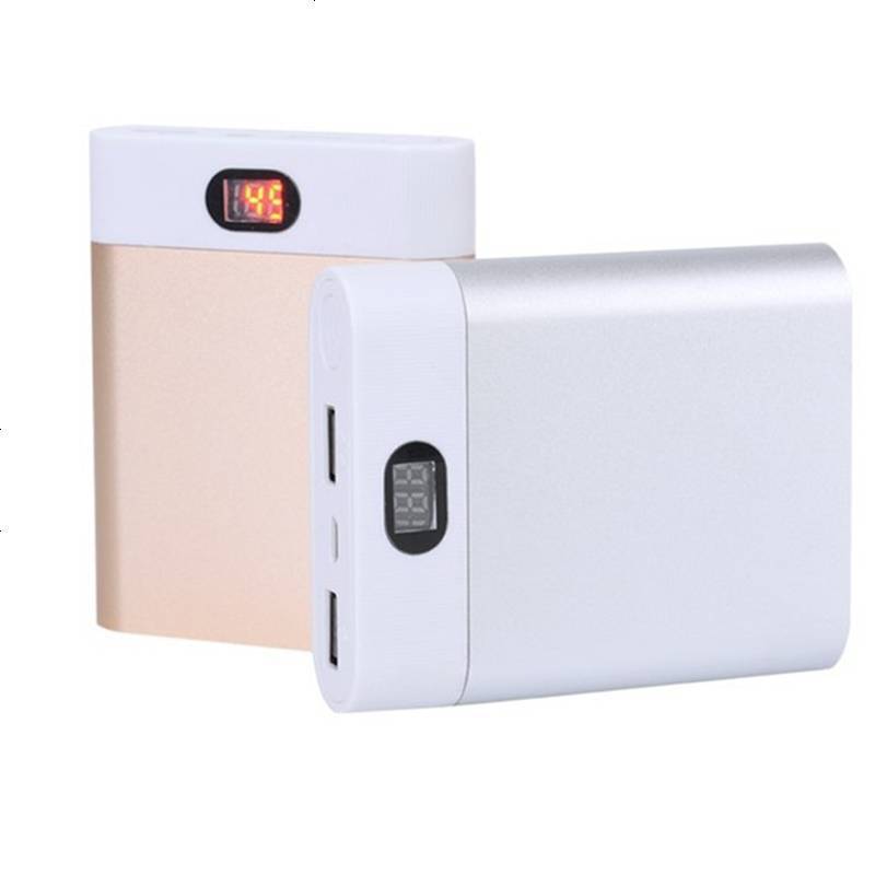 免焊接充电宝套料4节DIY18650可拆卸移动电源外壳盒通用易装数显