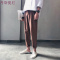 ins超火夏季休闲9九分直筒男士裤宽松韩版潮流阔腿港风运动长裤子