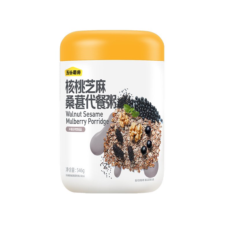 五谷磨房核桃芝麻桑葚代餐粥546g